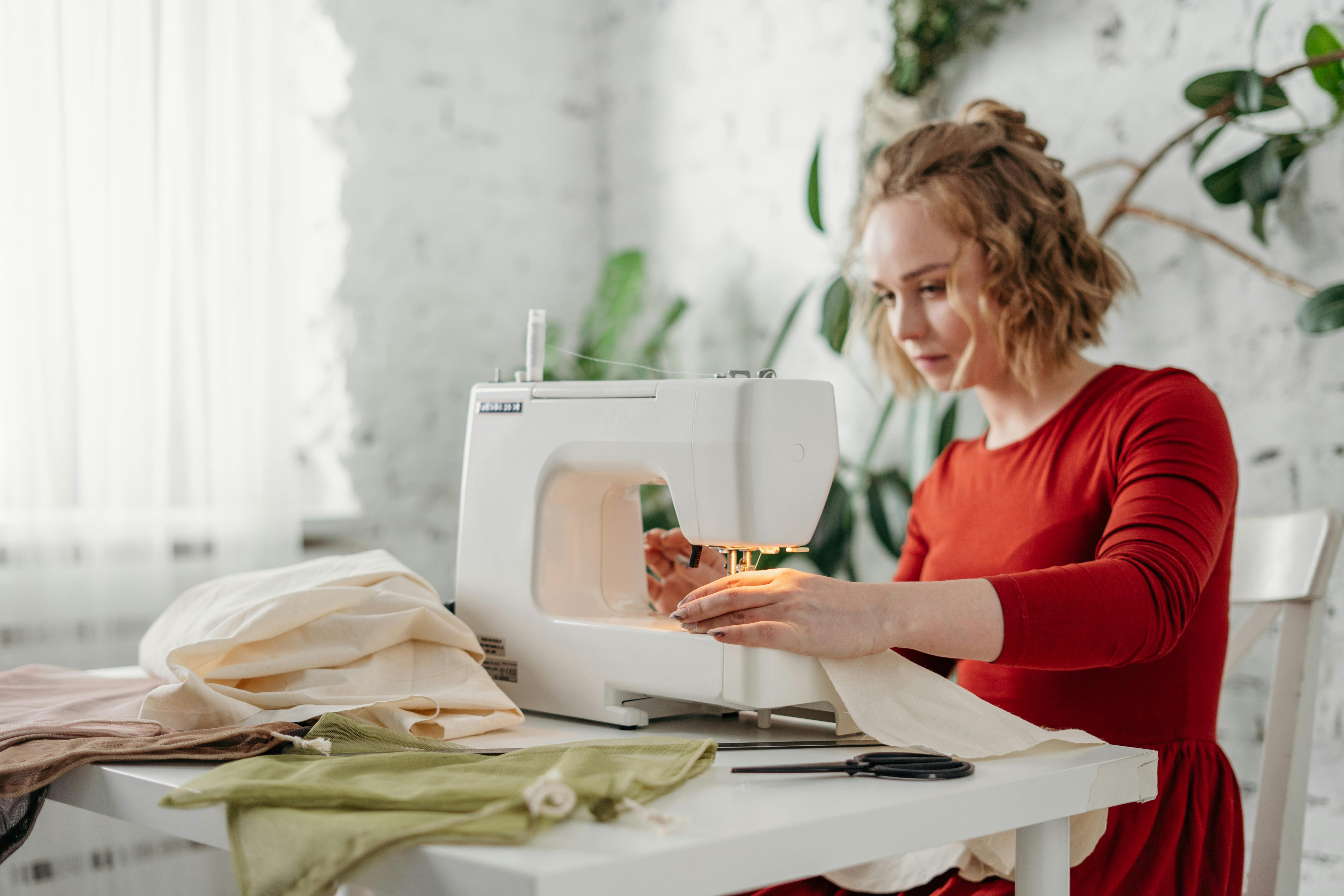 Sewing professional at work